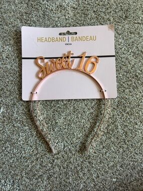 Amscan Rose Gold 'Sweet 16' Party Headband